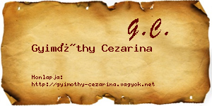 Gyimóthy Cezarina névjegykártya